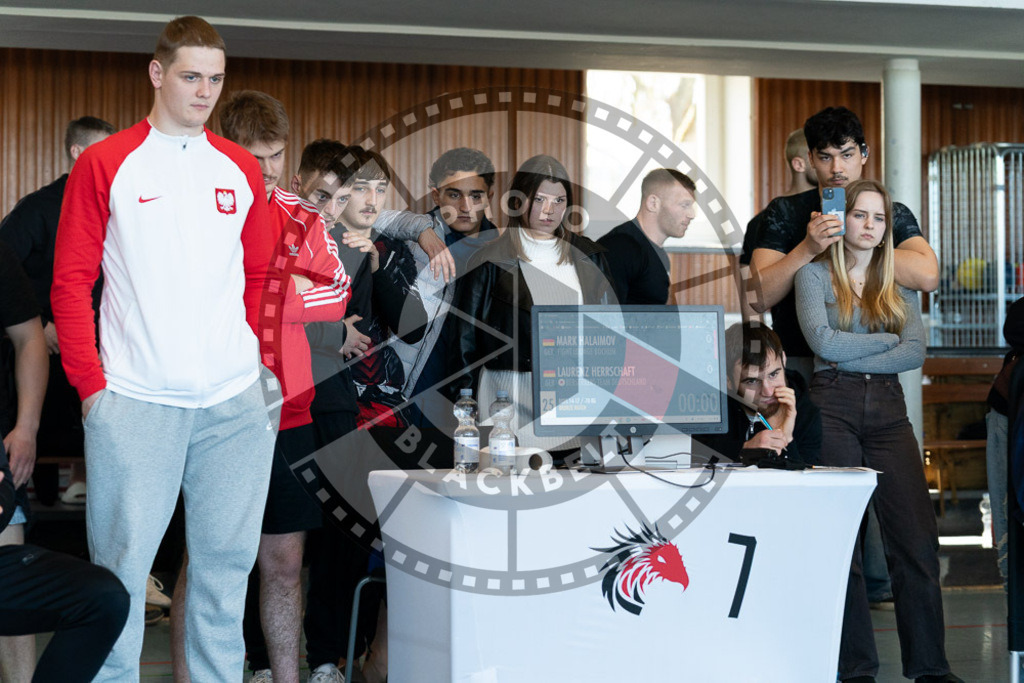 20250329PBB3563 | Fighters compete during the International Luta Livre (ILLCS) Germany IX Spring 2025 Competition spring on March 29, 2025 in Hannover, Germany.© Chiara Dazi