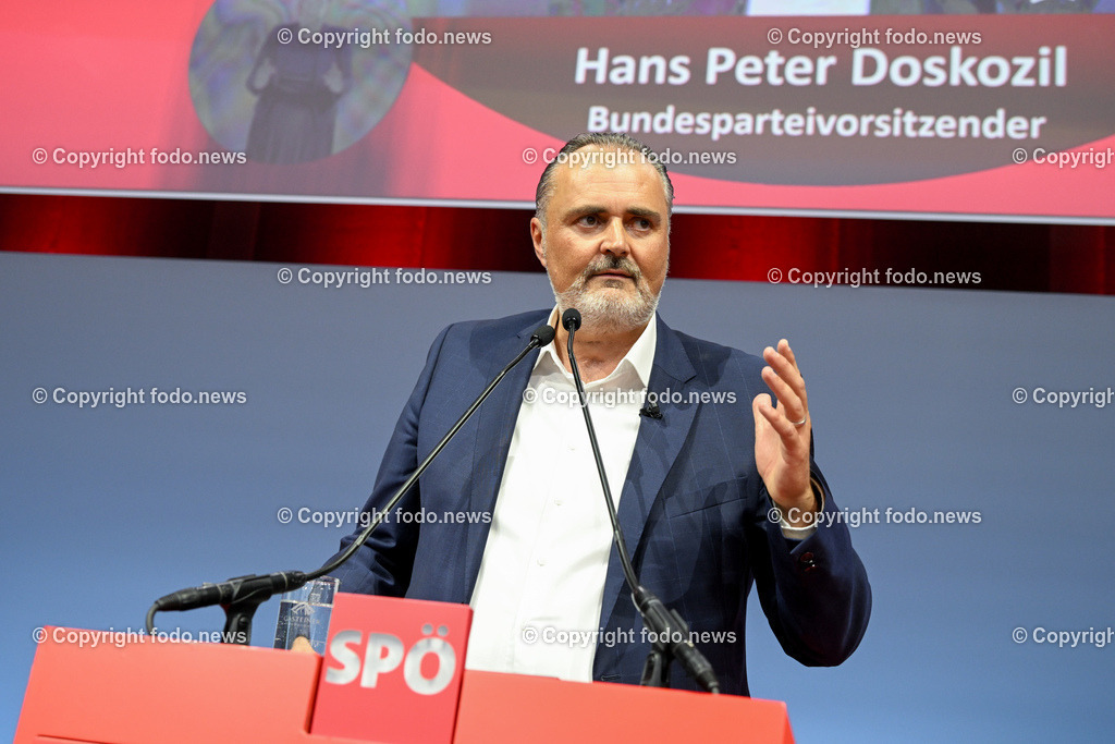 Bundesparteitag SPOE in Linz Design Center_ 03.06.2023-135 | 03.06.2023, Linz, AUT, Bundesparteitag SPOE in Linz Design Center, im Bild Hans-Peter Doskozil (SP, LH Burgenland)