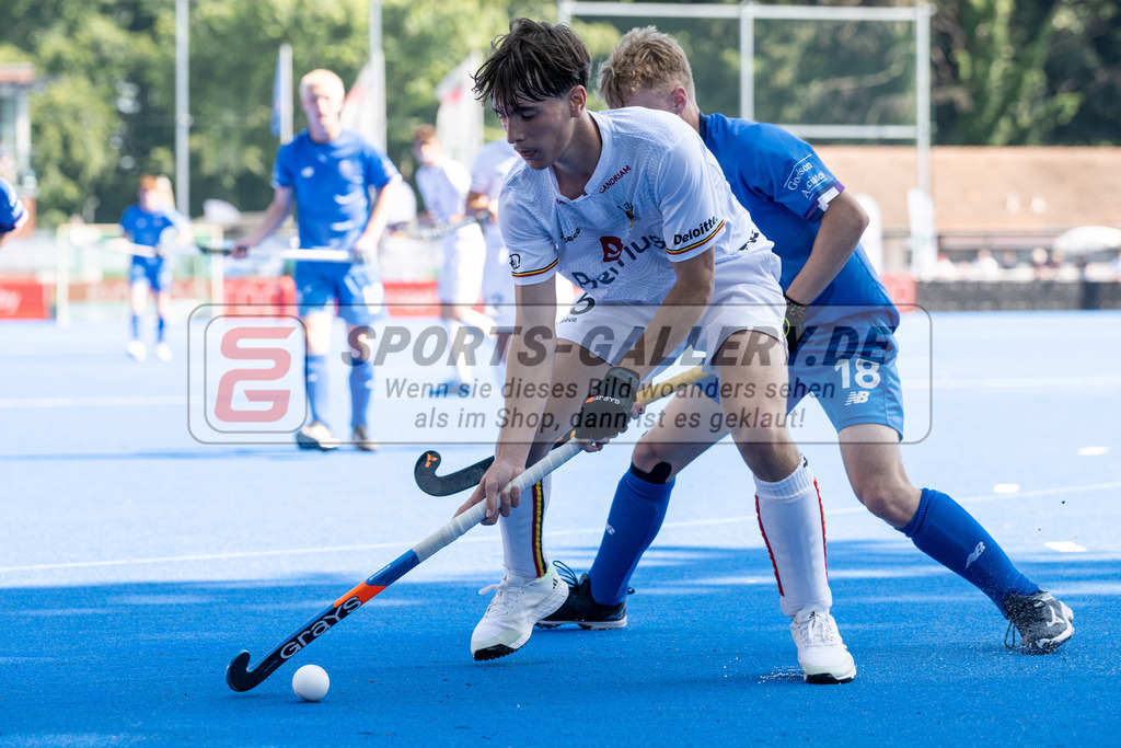 SFE_20230708_0014 | EuroHockey EM U18 Boys Belgium vs Scotland am 08.07.2023 in Krefeld (Gerd-Wellen-Hockeyanlage), Photo: Stephan Fehrmann 2023 (Sports-Gallery)