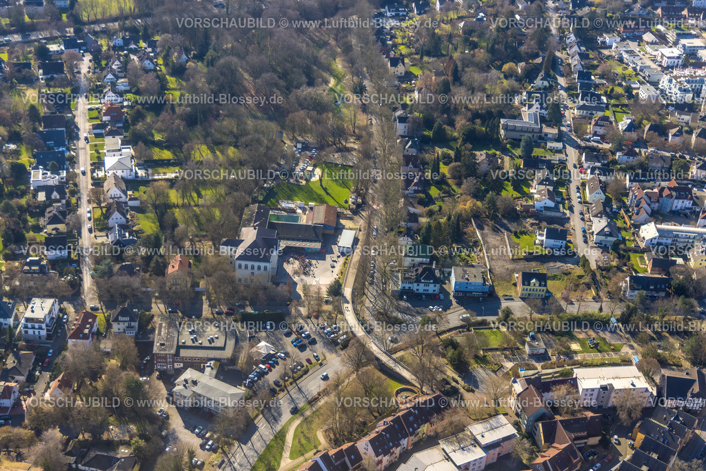 Unna230214257 | Luftbild, Katharinenschule und Freibad Bornekamp, Bornekamp Park, Unna, Ruhrgebiet, Nordrhein-Westfalen, Deutschland