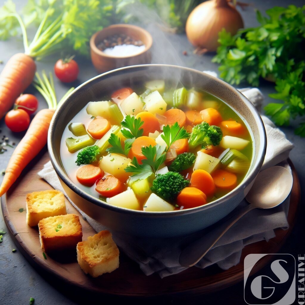 Vegetable soup | Fotogeschenke aller Art, kostenlose Games und die schönsten KI-Bilder in 4K Qualität. Egal ob als Download, Leinwand, Kalender usw... Jetzt günstig bestellen!
 - Realisiert mit Pictrs.com