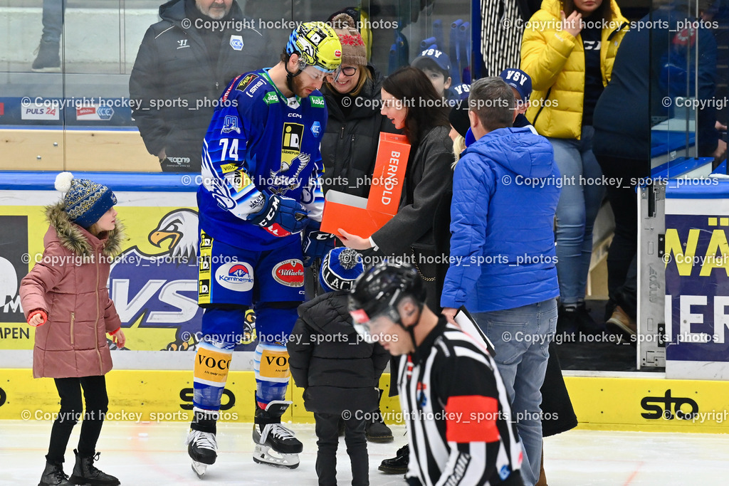 EC IDM Wärmepumpen VSV vs. HC Bozen 30.12 2022 | #74 Moderer Kevin mit Familie, 700 Bundesliga Spiel