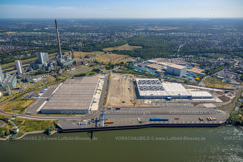 Duisburg230706617 | Luftbild, logport VI Baugebiet, Fluss Rhein, Alt-Walsum, Duisburg, Ruhrgebiet, Nordrhein-Westfalen, Deutschland