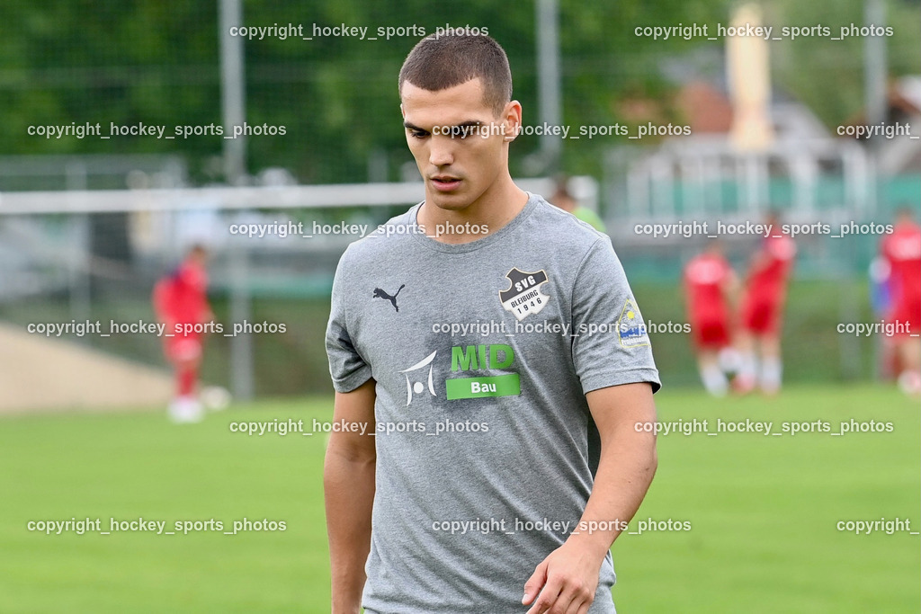 SVG Bleiburg vs. SAK 23.9.2023 | #12 Lazar Gacic SVG Bleiburg, SVG Bleiburg vs. SAK 23.9.2023, SVG Bleiburg vs. SAK am 23.09.2023 in Bleiburg (Karl Kornberger Stadion), Austria, (Photo by Bernd Stefan)