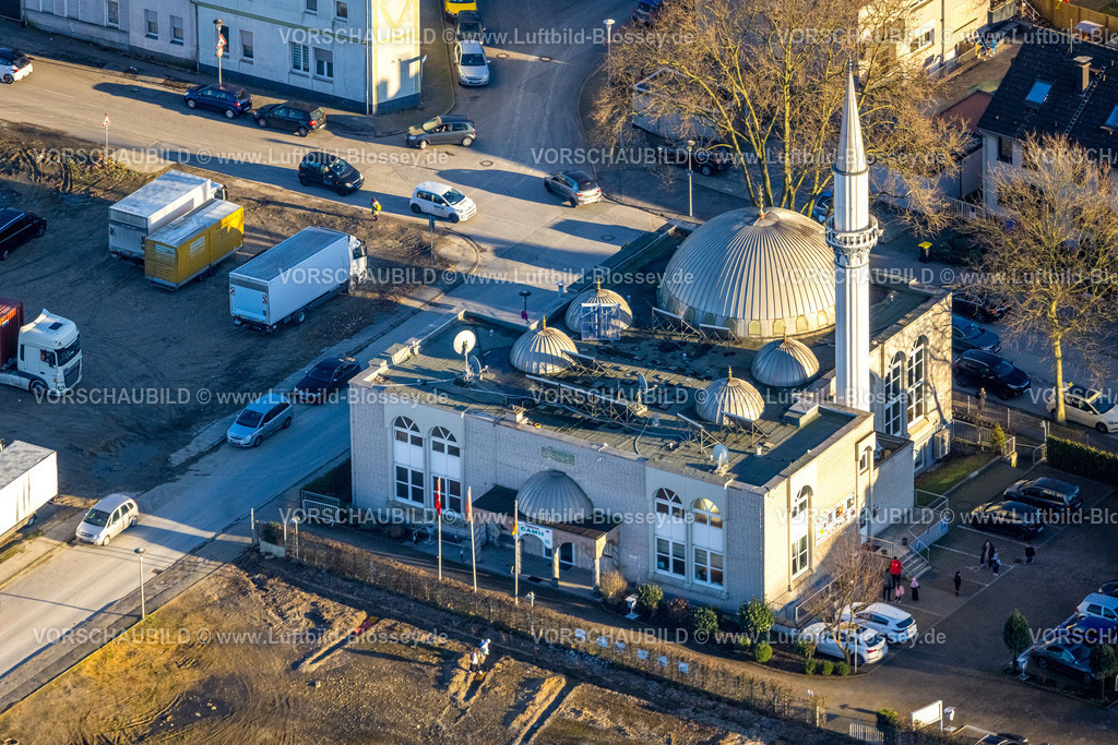 Gladbeck240108256 | Luftbild, Moschee DITIB- Türkisch Islamische Gemeinde zu Gladbeck, Wielandstraße Ecke Bramsfeld, Butendorf, Gladbeck, Ruhrgebiet, Nordrhein-Westfalen, Deutschland
