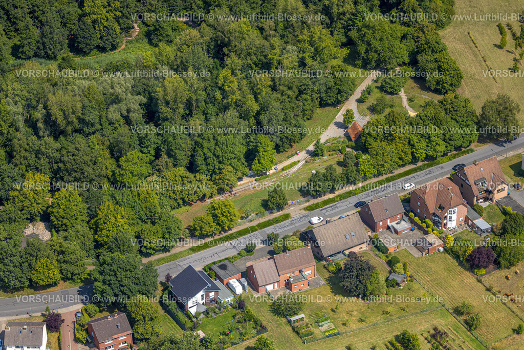 Hamm250702209Uentrop | Luftbild, Maximilianpark Eingang Süd, Hammer Modellbahn und Gartenbahn Freunde e.V. (HMGF) Dampfbahn im Maxipark, Lange Reihe, Uentrop, Hamm, Ruhrgebiet, Nordrhein-Westfalen, Deutschland