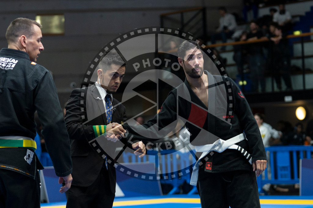 20240119PBB3209 | Fighters compete during the IBJJF European Championship in Paris, France, on January 19, 2024.