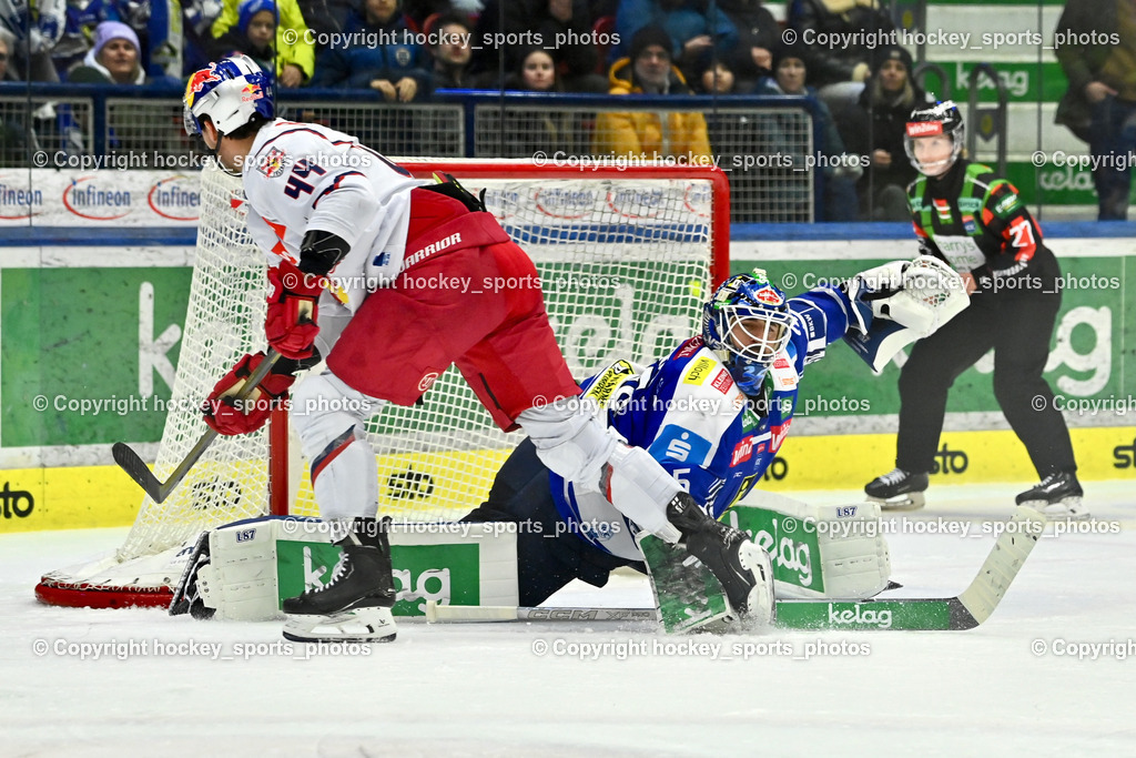 EC IDM Wärmepumpen VSV vs. EC Red Bull VSV | #44 Brandon Coe EC Red Bull Salzburg, #35 Joe Cannata EC VSV, EC IDM Wärmepumpen VSV vs. EC Red Bull VSV, EC IDM Wärmepumpen VSV vs. EC Red Bull Salzburg am 16.01.2026 in Villach (Stadthalle Villach), Austria, (Photo by Bernd Stefan)