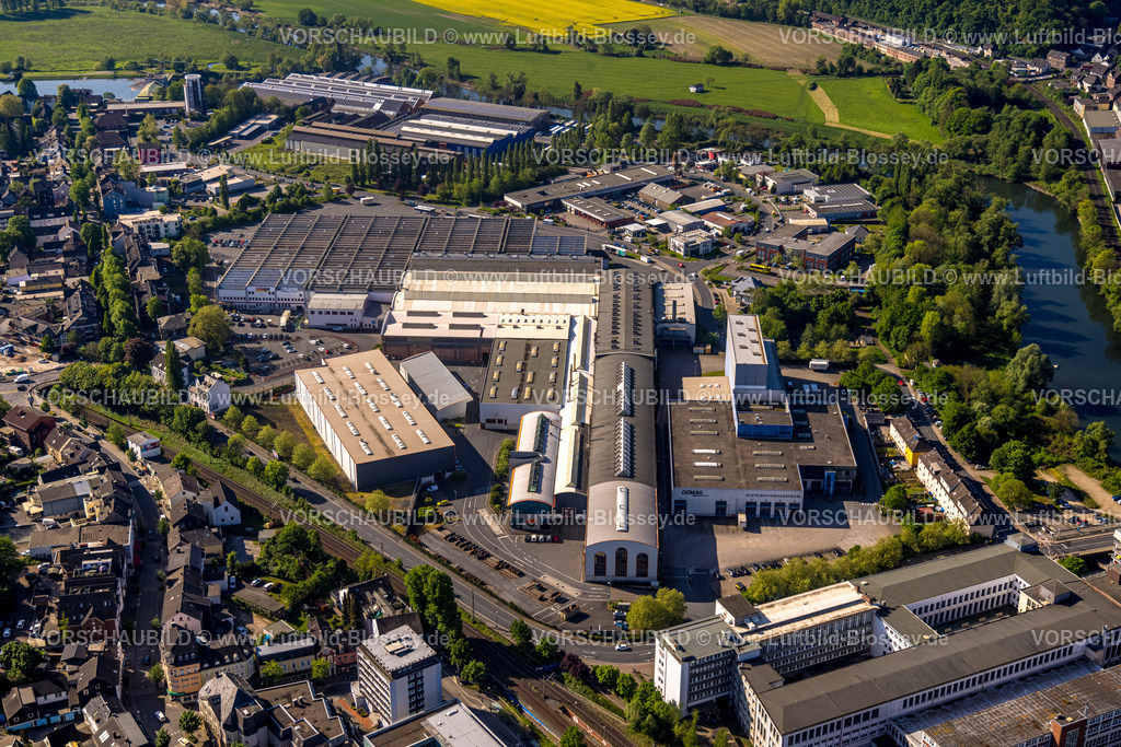 Wetter240503550 | Luftbild, SSK von Schaewen Wetter GmbH Metallverarbeitungsunternehmen am Fluss Ruhr, Wetter, Ruhrgebiet, Nordrhein-Westfalen, Deutschland