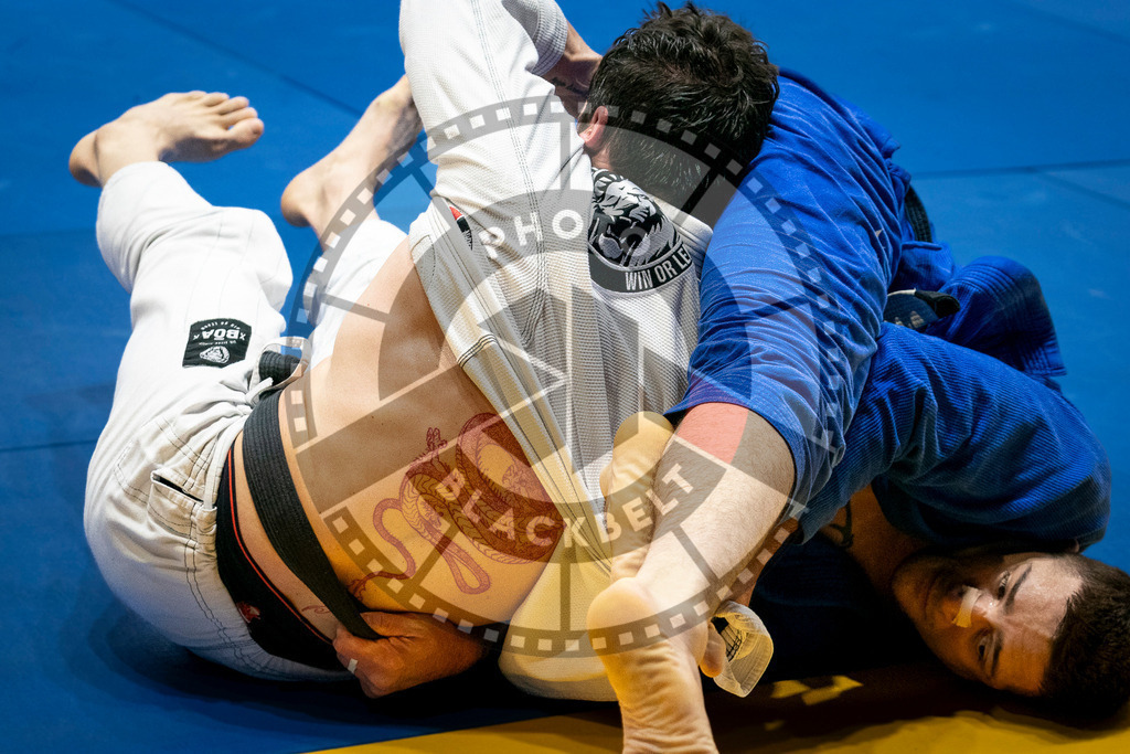 20240126PBB1048 | Fighters compete during the Brazilian Jiu-Jitsu European Championship of the IBJJF in Paris, France, on January 26, 2024.