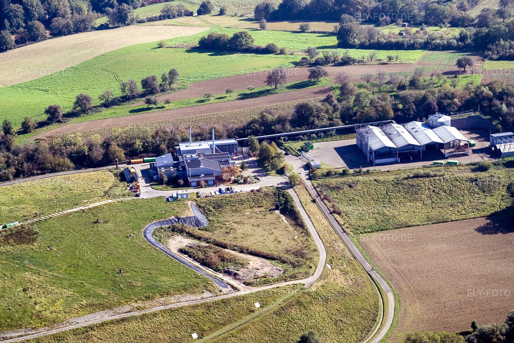 Luftbild: Müllverbrennung im Ortsteil Durlach in Karlsruhe im Bundesland Baden-Württemberg in Deutschland. Foto: IMG_8613.jpg vom 14.10.2007 durch Werner Riehm/FLY-FOTO.de