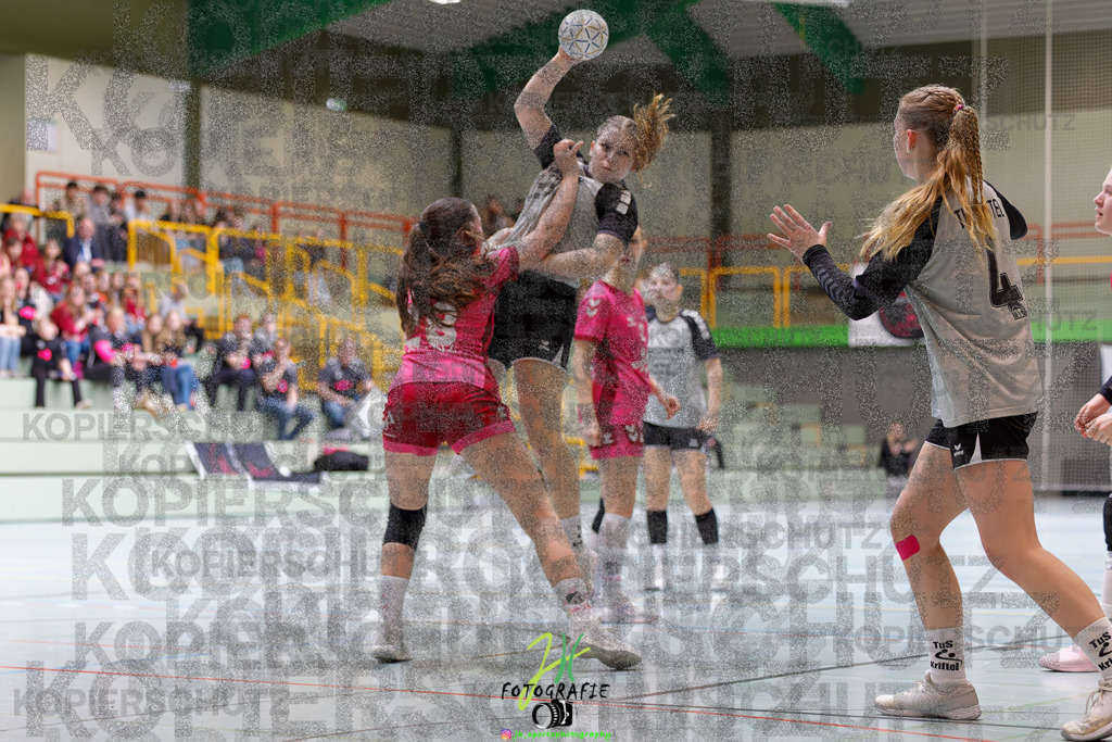 Hessenmeisterschaft wJC - Spiel um Platz 3; TuS Kriftel - SG Schenklengsfeld | Hessenmeisterschaft wJC - Spiel um Platz 3; TuS Kriftel - SG Schenklengsfeld am 22.03.2025 in Biedenkopf (Sporthalle Lahntalschule)Photo © 2025 - Jörg Heinrich - Realisiert mit Pictrs.com