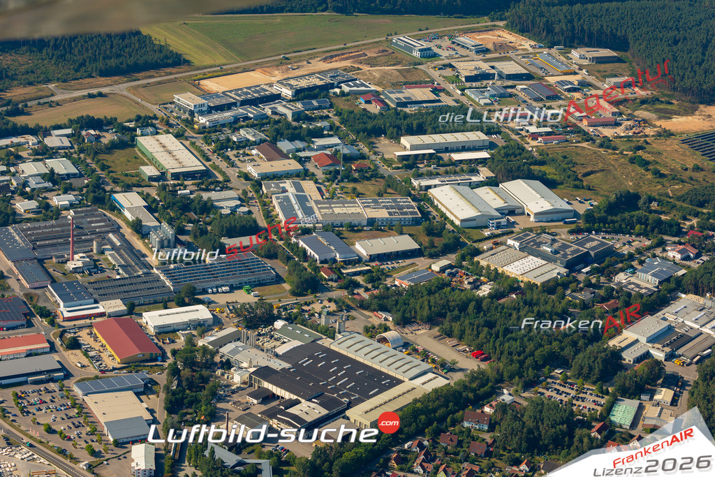 Das Luftbild zeigt :  Georgensgmünd - Die Luftaufnahme wurde 2024 vom UL-Flugzeug aus erstellt ( keine Drohne ) - Hochauflösende Luftaufnahme - Für grossformatige Ausdrucke geeignet. Die Geschenkidee !Mit Lizenz und Bildrechte bestellbar