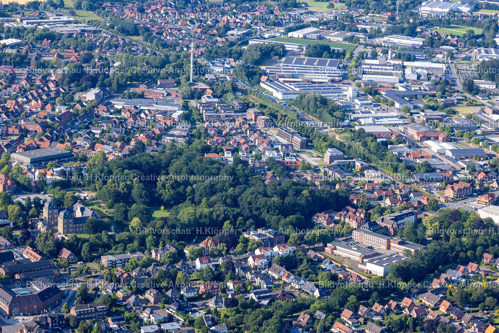 luftbilder-ahaus-kreis Borken-9837 | Luftbild Stadt Ahaus und Wasserschloss Ahaus - Realized with Pictrs.com