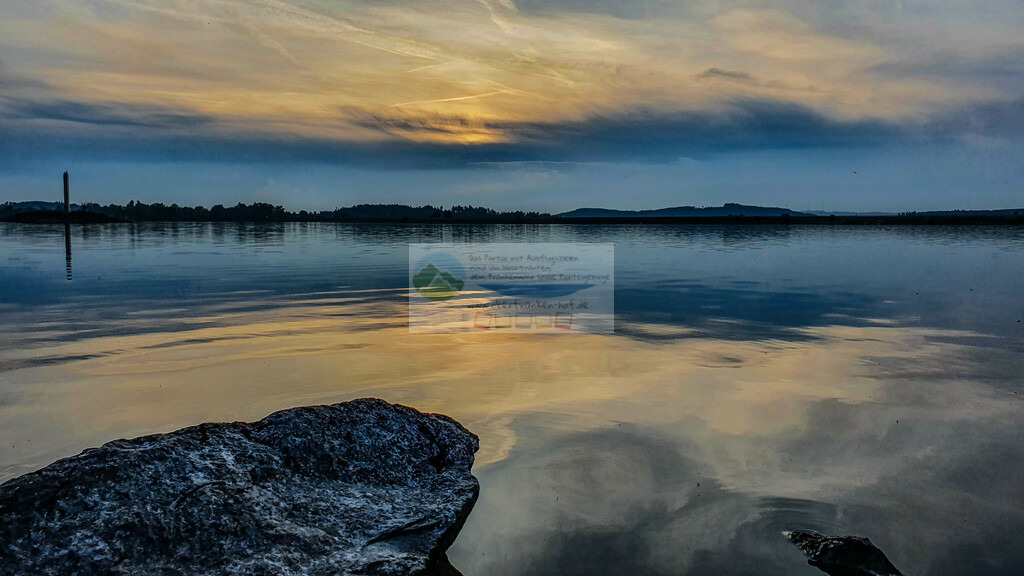 Sonnenuntergang am Förmitzspeicher | Impressionen rund um Hochfranken - Frankenwald - Fichtelgebirge - Realisiert mit Pictrs.com