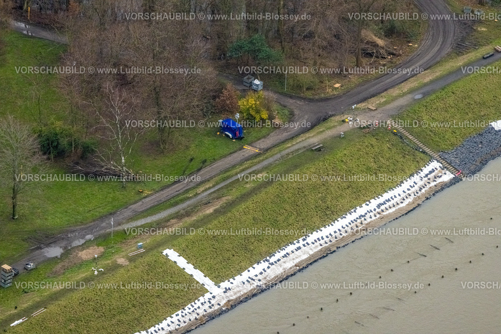 Oberhausen231203173Ruhr | Luftbild, Ruhrhochwasser, Weihnachtshochwasser 2023, starke Regenfälle,  Speldorf - Nordwest, Mülheim an der Ruhr, Ruhrgebiet, Nordrhein-Westfalen, Deutschland