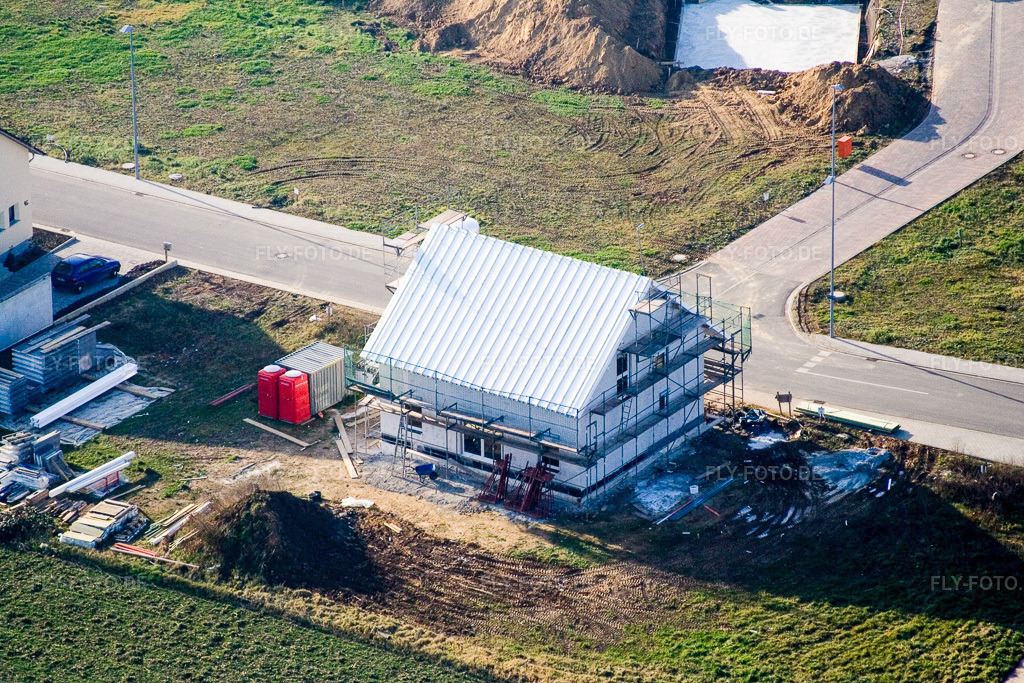 Luftbild: Schaidt, Neubaugebiet NO im Ortsteil Schaidt in Wörth im Bundesland Rheinland-Pfalz in Deutschland. Foto: IMG_5096.jpg vom 29.12.2006 durch Werner Riehm/FLY-FOTO.de