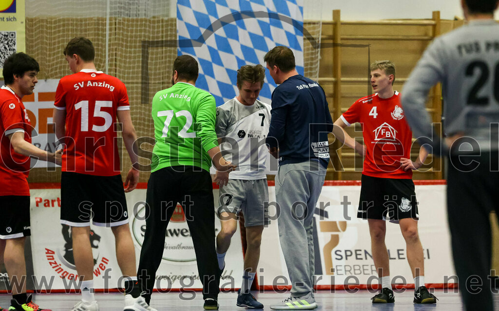 2023-04-01_041_SV_Anzing_gegen_TuS_Prien | Anzing, Deutschland, 01.04.2023:
Handball, Bezirksliga 2022 / 2023, 12. Spieltag, SV Anzing gegen TuS Prien, Endergebnis: 

Foto: Christian Riedel / fotografie-riedel.net