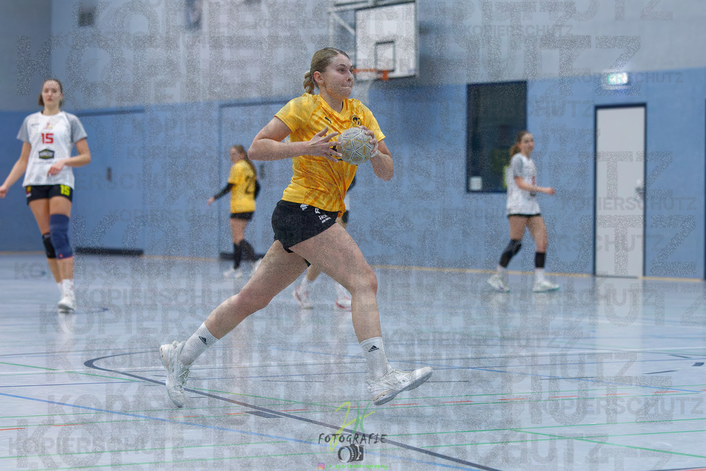Frauen Oberliga Mitte (HHV); HSG Eibelshausen/Ewersbach - HSG Wettenberg II | Frauen Oberliga Mitte (HHV); HSG Eibelshausen/Ewersbach - HSG Wettenberg II am 13.12.2025 in Steinbrücken (Sporthalle am Hammerweiher)Photo © 2025 - Jörg Heinrich - Realisiert mit Pictrs.com