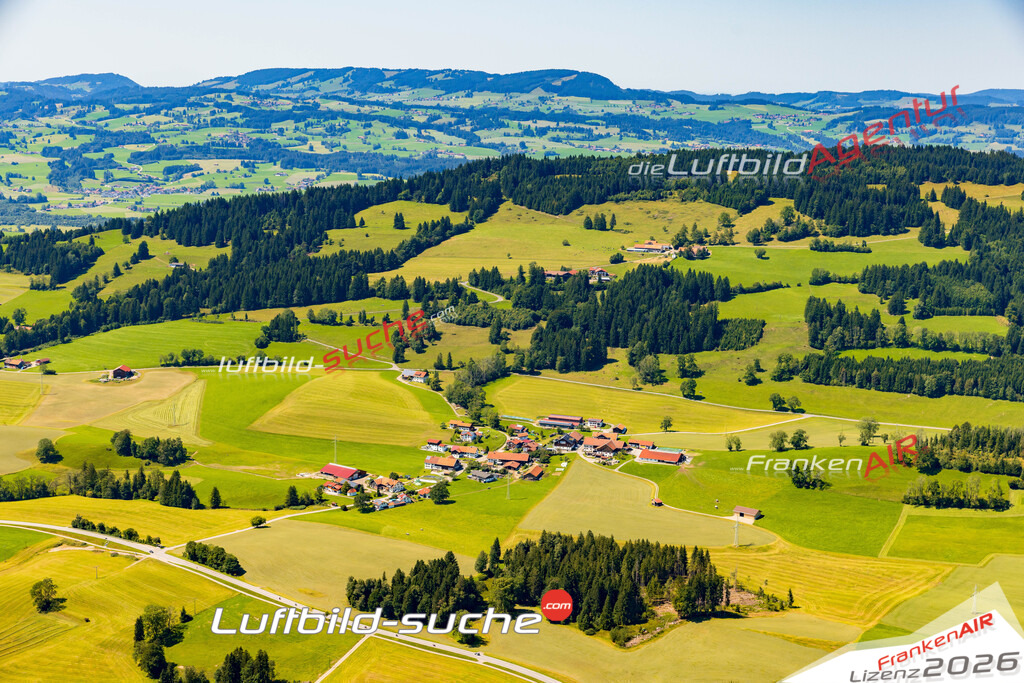 Luftaufnahme von Kalchenbach Rettenberg Bild- Das Luftbild wurde 2025 vom UL-Flugzeug heraus erstellt ( keine Drohne ) - Hochauflösende Luftaufnahme -Nicht vergleichbar mit Google Maps oder Satelittenbilder- Die Geschenkidee !Mit Lizenz und Bildrechte bestellbar