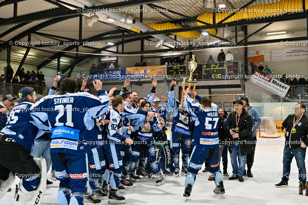 ESC Steindorf vs. EHC Althofen 8.3.2024 | ESC Steindorf vs. EHC Althofen 8.3.2024, ESC Steindorf vs. EHC Althofen Meisterfeier am 08.03.2024 in Steindorf (Ossiachersee Halle), Austria, (Photo by Bernd Stefan)