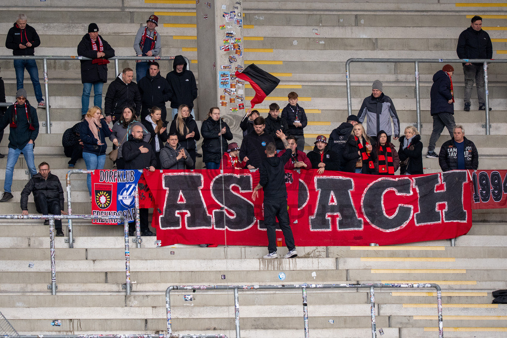 Kickers Offenbach vs. SG Sonnenhof Grossaspach, Fussball, Regionalliga Suedwest, 24. Spieltag, 14.03.2026 | Fans SG Sonnenhof Grossaspach,Kickers Offenbach vs. SG Sonnenhof Grossaspach, Fussball, Regionalliga Suedwest, 24. Spieltag, 14.03.2026Foto: photosbyphips/Philip Ziegler