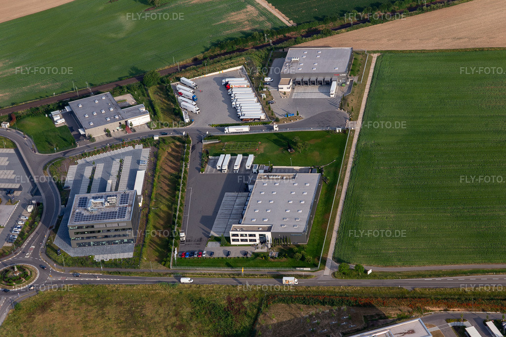 Luftbild: Industriegebiet Im Speyerer Tal mit TRANSAC Intern. Speditionsgesellschaft mb, Markthalle 5 und Resinnovation GmbH in Rülzheim im Bundesland Rheinland-Pfalz in Deutschland. – Foto: IMG_120793.jpg vom 03.06.2020 durch Werner Riehm/FLY-FOTO.de – Auflösung des Originals: 5472 x 3648 px – TRANSAC Logistics GmbH – TOMSLOT88 * Provider – der resinnovation GmbH - Wir sind das Kunstharz