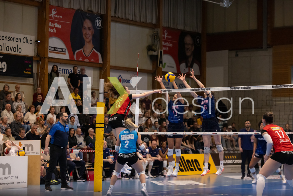 Volleyball I Frauen I Saison 2025-2026 I Volleyball NLA | Women I 1/2 Finals I  VC Kanti Schaffhausen - Sm'Aesch Pfeffingen I 22.03.2026 | 14 Josipa Marković (HR) (VC Kanti Schaffhausen) – Aussen - Realisiert mit Pictrs.com