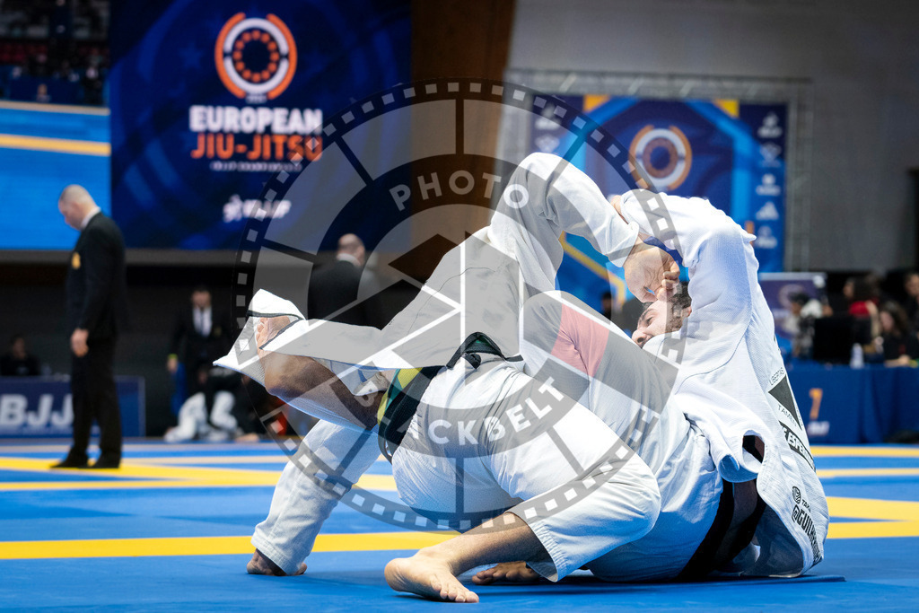 20240126PBB0398 | Fighters compete during the Brazilian Jiu-Jitsu European Championship of the IBJJF in Paris, France, on January 26, 2024.