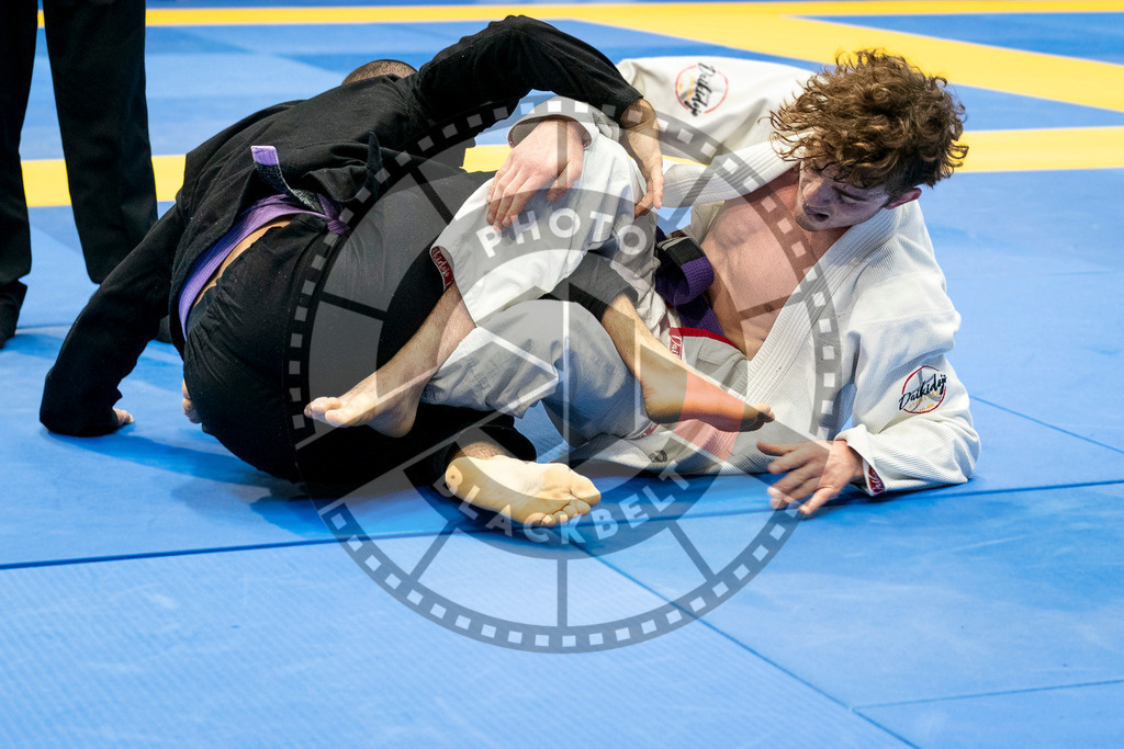 20240123PBB01114 | Fighters compete during the second day of the IBJJF European Championship in Paris, France, on January 23, 2024.