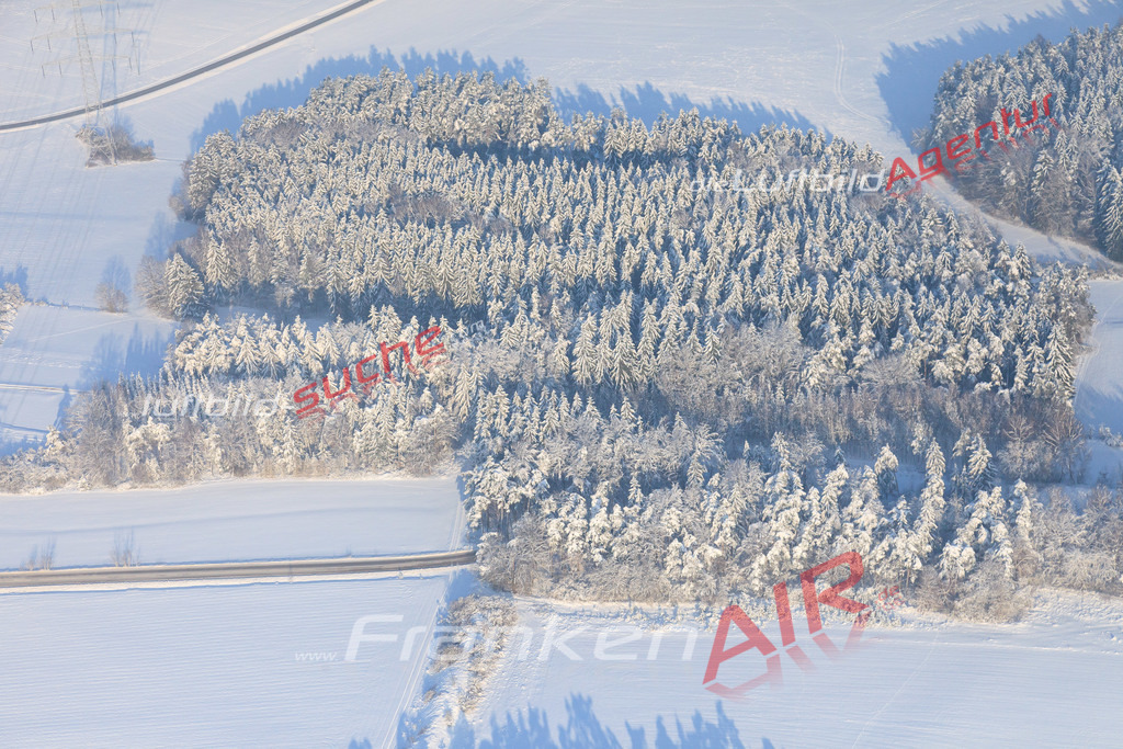 Luftbild von Winter Wattendorf - Luftaufnahme wurde 2012 von https://frankenair.de mittels Flugzeug (keine Drohne) erstellt - die Geschenkidee