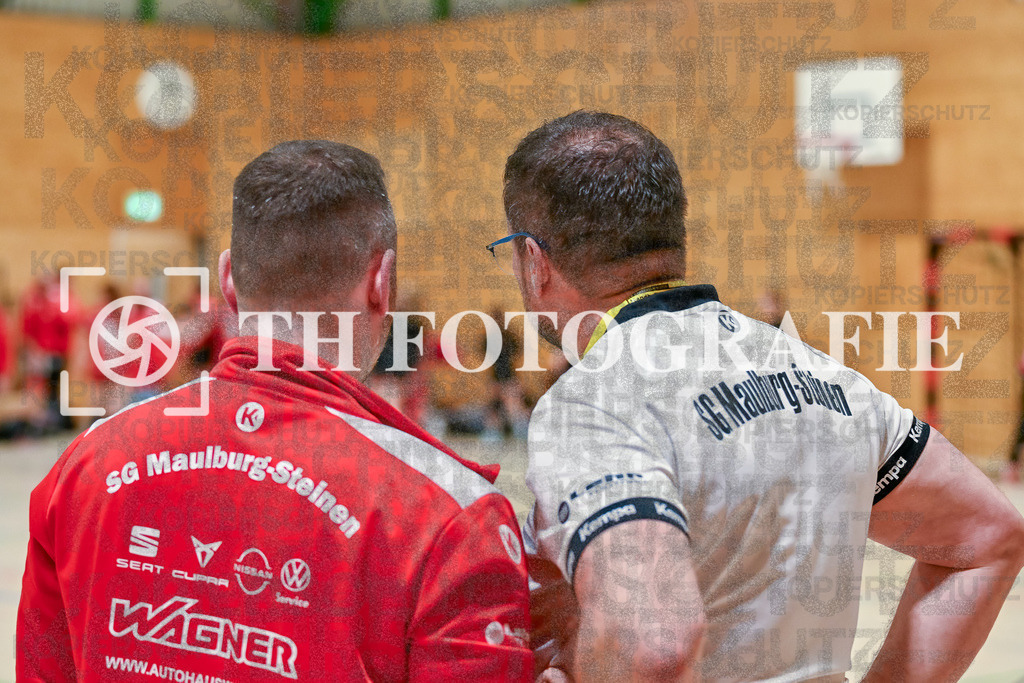 GER, SG Maulburg/Steinen - TuS Helmlingen, Frauen-Handball, Oberliga Suedbaden, 19. Spieltag, Saison 2024/2025, 23.03.2025 | Andre Leuchtmann, Karsten HaasGER, SG Maulburg/Steinen - TuS Helmlingen, Frauen-Handball, Oberliga Suedbaden, 19. Spieltag, Saison 2024/2025, 23.03.2025Foto: TH Fotografie/Thomas Hess