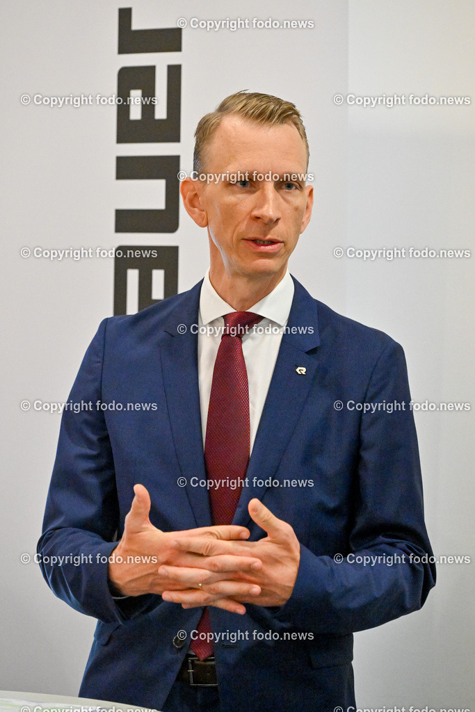 Rosenbauer International AG_ 19.07.2023-6 | 19.07.2023, Leonding, AUT, Rosenbauer International AG, im Bild Sebastian Wolf (CEO Rosenbauer International AG)