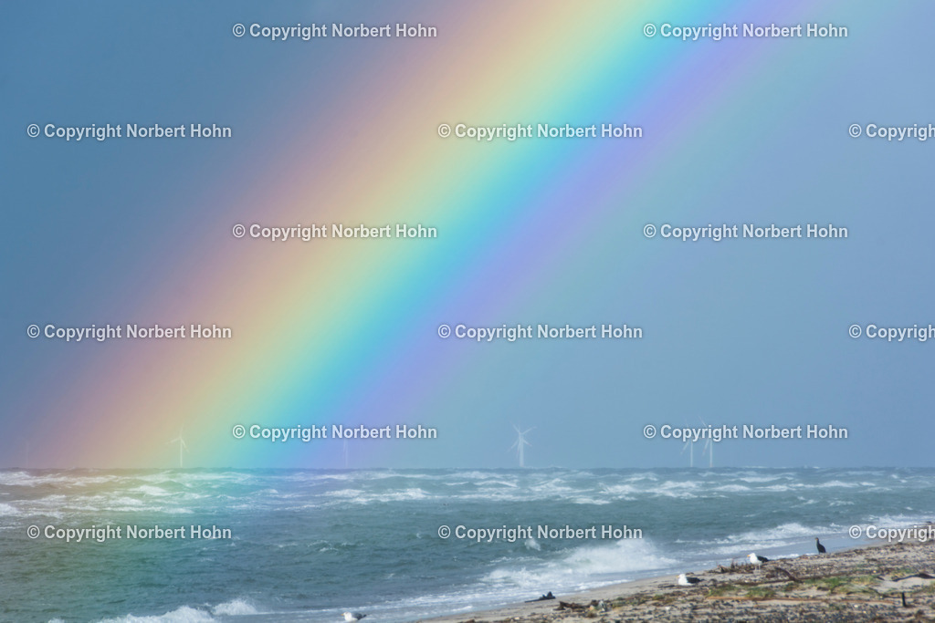 Reisefotografie - Deutschland - Fischland-Darß | Regenbogen ueber dem Prerower Darß. - Realisiert mit Pictrs.com