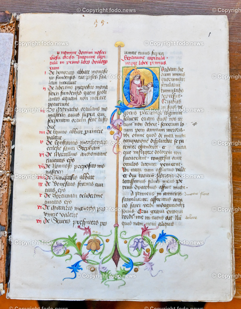 Stift Lambach_ 25.09.2023-30 | 25.09.2023, Lambach, AUT, Stift Lambach, im Bild alte Schriften