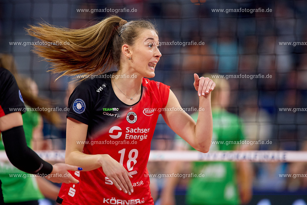 GER, Dresdner SC - USC Muenster, Volleyball, DVV-Pokalfinale Frauen 2025, 02.03.25 | GER, Dresdner SC - USC Muenster, Volleyball, DVV-Pokalfinale Frauen 2025, 02.03.25Foto: Gerald Oelze-de Stoppany