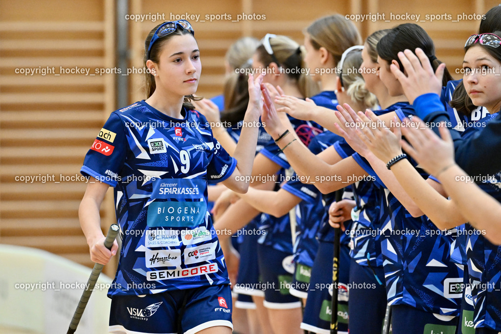 VSV Unihockey Damen vs. FCB München | #9 Antonia Kuchler VSV Unihockey, VSV Unihockey Damen vs. FCB München, VSV Unihockey Damen vs. FCB München am 24.01.2026 in Villach (Ballspielhalle St. Martin), Austria, (Photo by Bernd Stefan)