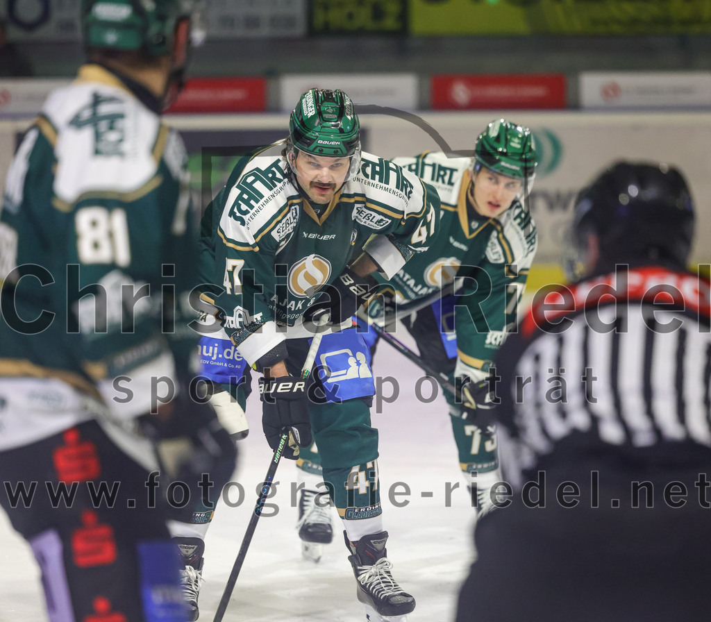2026-01-30_048_TSV_Erding_gegen_EHF_Passau_Black_Hawks | Erding, Deutschland, 30.01.2026:Eishockey, Oberliga Süd 2025 / 2026, 42. Spieltag, TSV Erding gegen EHF Passau Black Hawks, Endergebnis: 2:6Marco Pfleger (Erding Gladiators, #47)Foto: Christian Riedel / fotografie-riedel.net