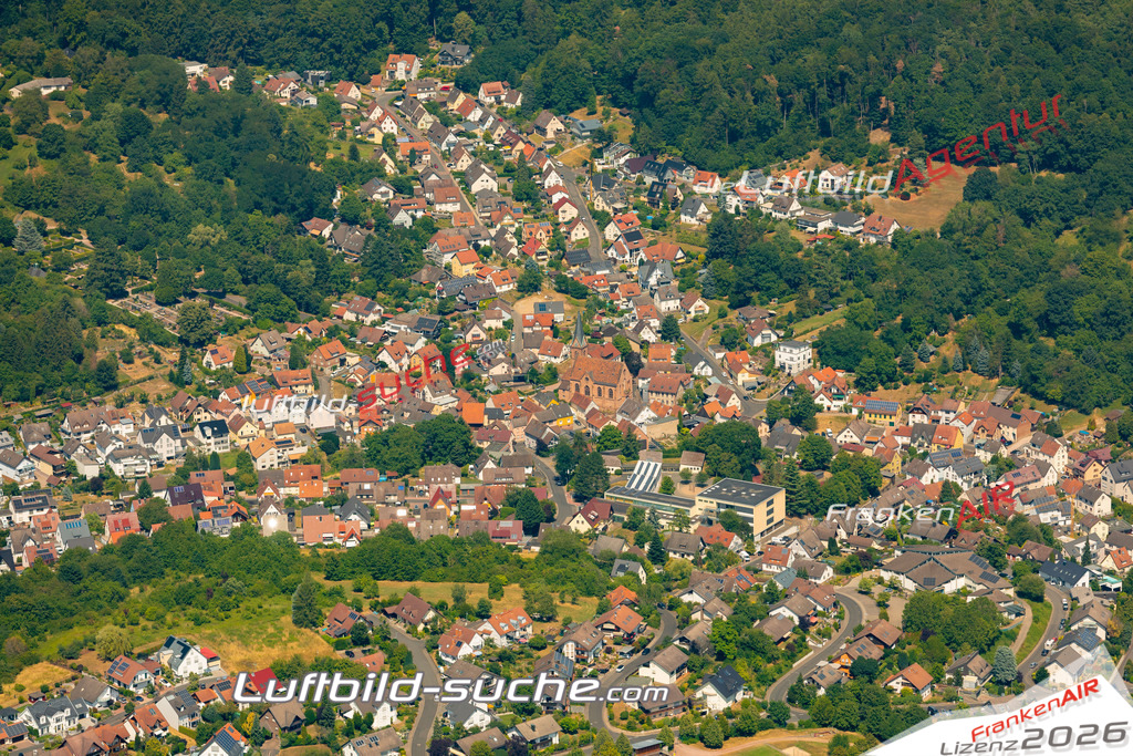 Das Luftbild zeigt :  Glattbach - Die Luftaufnahme wurde 2023 vom UL-Flugzeug aus erstellt ( keine Drohne ) - Hochauflösende Luftaufnahme - Für grossformatige Ausdrucke geeignet. Die Geschenkidee !Mit Lizenz und Bildrechte bestellbar