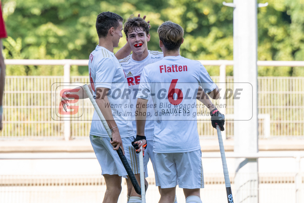 SFE_20220903_0082 | Aron Flatten ( Rot-Weiss Köln #6 ) Fabio Seitz ( Rot-Weiss Köln #7 )  ; 1. Bundesliga Hockey Herren Rot-Weiss Köln - TSV Mannheim am 03.09.2022 in Köln (KTHC Stadion Rot-Weiss Köln Tennis and Hockey Club), Photo: Stephan Fehrmann 2022 (Sports-Gallery)