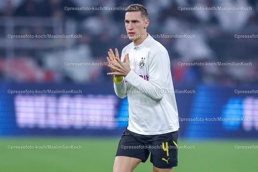 UCL04032502093 | 04.03.2025, Fußball, UEFA Champions League, Borussia Dortmund - OSC Lille, Signal Iduna Park, Runde der 16, Saison 2024 2025: Nico Schlotterbeck (BVB #4)
