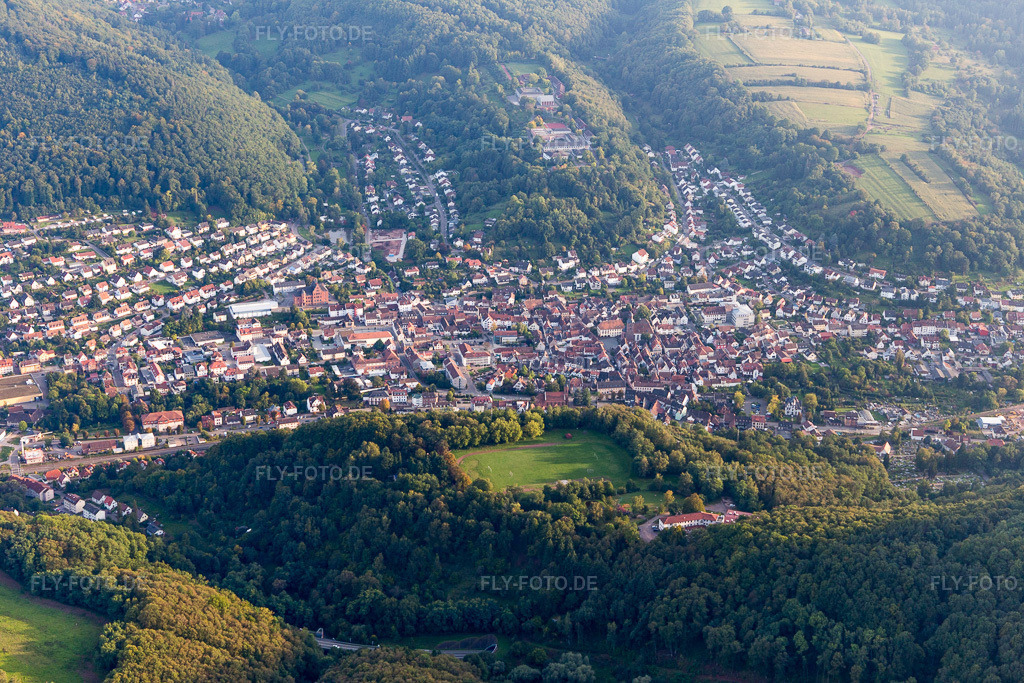 Luftbild: Annweiler von Norden in Annweiler am Trifels im Bundesland Rheinland-Pfalz in Deutschland. Foto: IMG_103537.jpg vom 21.09.2017 durch Werner Riehm/FLY-FOTO.de