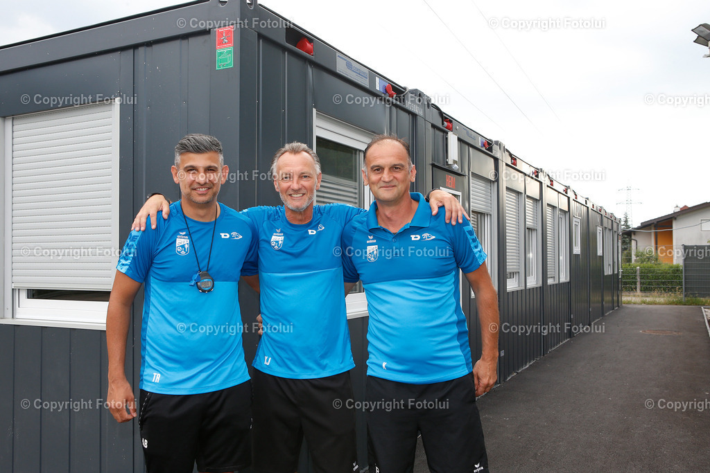 A_LUI_030725_07 | SPORT FUSSBALL CONTAINER ASKOE OEDT IM BILD: V.L.ADIS BESIC,JOHAN KLEER UND ALEKSANDER VILOTIC (ALLE OEDT) 03.07.2025 FOTO:FOTOLUI