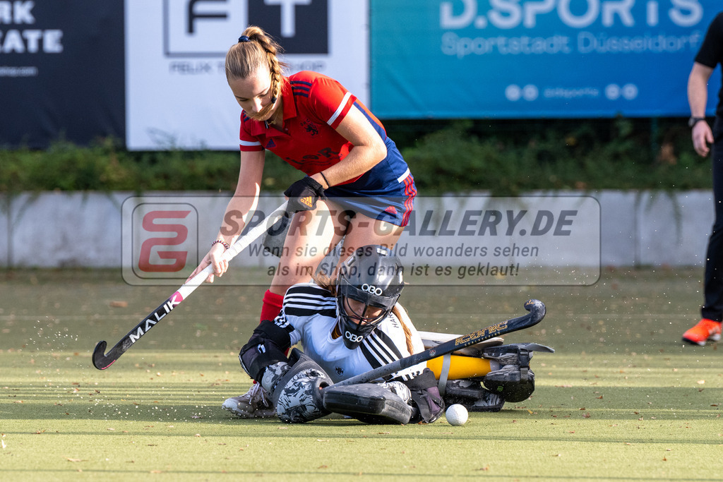 SFE_20231021_0241 | Deutsche Meisterschaft Weibliche U16 Halbfinale Düsseldorfer HC - Harvestehuder THC am 21.10.2023 in Köln (Düsseldorfer Hockeyclub 1905 e.V.), Photo: Stephan Fehrmann 2023 (Sports-Gallery)