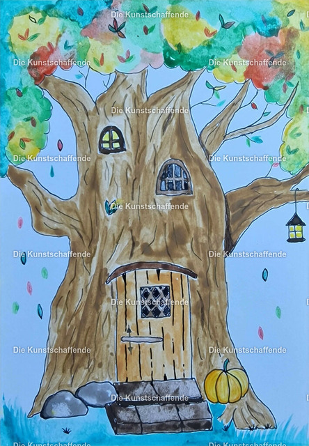 The ArtCreator-125727 | Kunstdruck von handgemalter Postkarte. | Art print from hand painted postcard. - Realisiert mit Pictrs.com