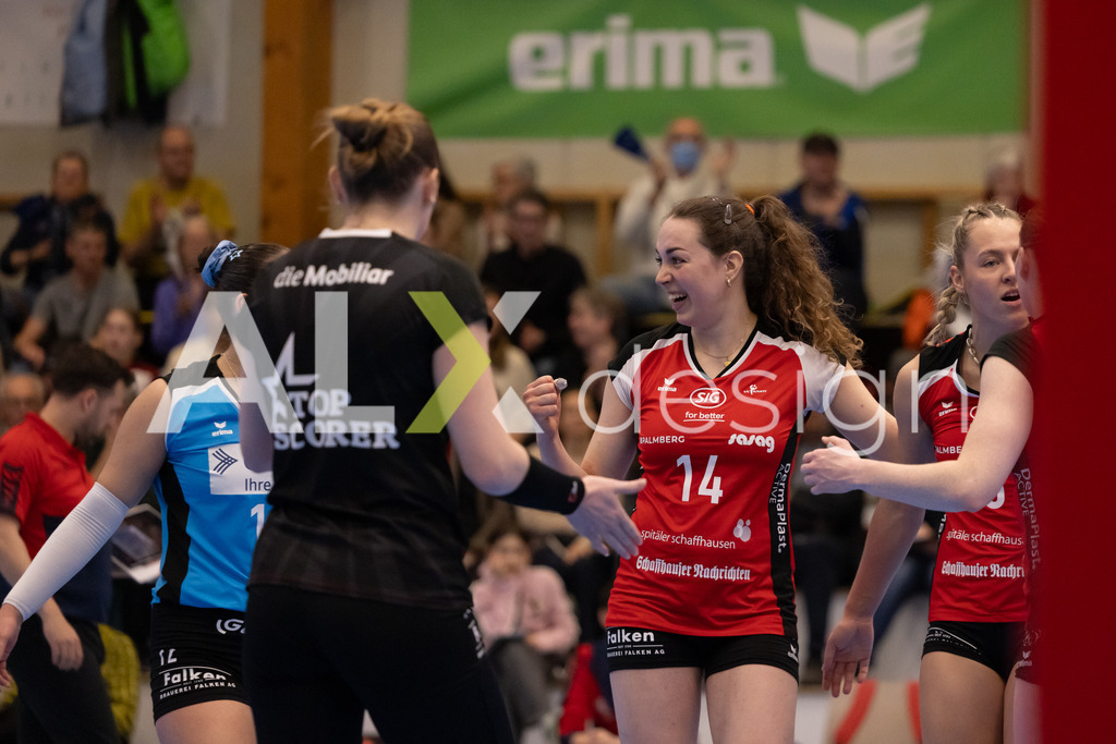 Volleyball I Frauen I Saison 2025-2026 I Volleyball NLA | Women I 1/2 Finals I  VC Kanti Schaffhausen - Sm'Aesch Pfeffingen I 18.03.2026 | 14 Josipa Marković (HR) (VC Kanti Schaffhausen) – Aussen - Realisiert mit Pictrs.com