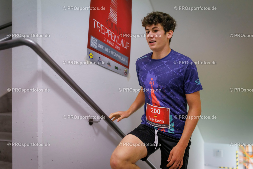 KölnTurm Treppenlauf; Köln, 03.08.2025 | Impressionen vom KölnTurm Treppenlauf am 03.08.2025 in Köln (Nordrhein-Westfalen). 