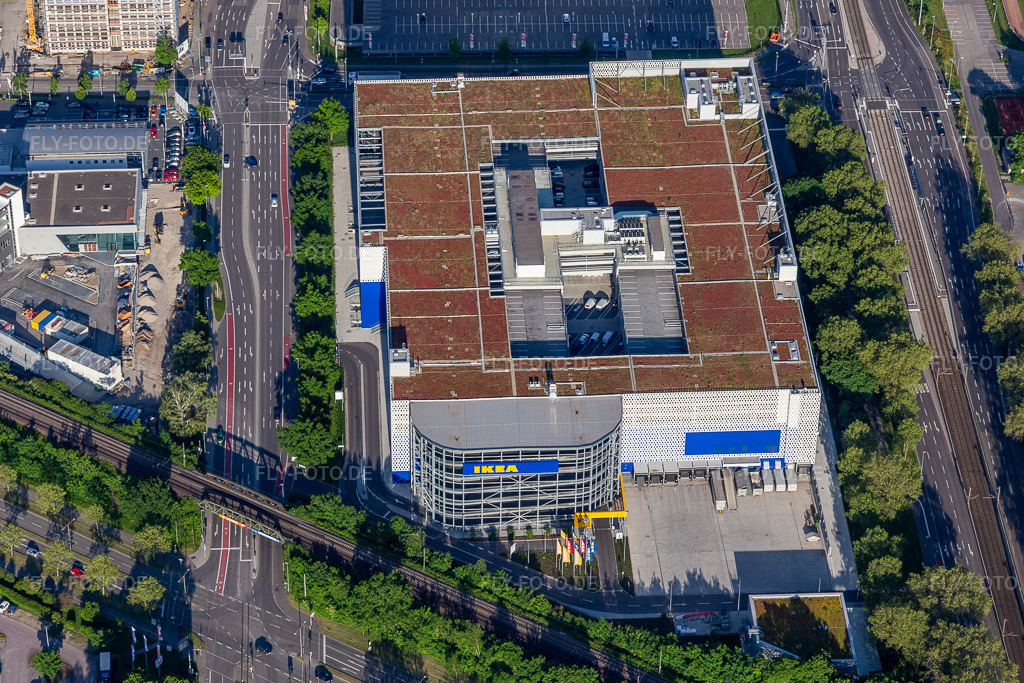 Luftbild: Einrichtungshaus - Möbelmarkt der 