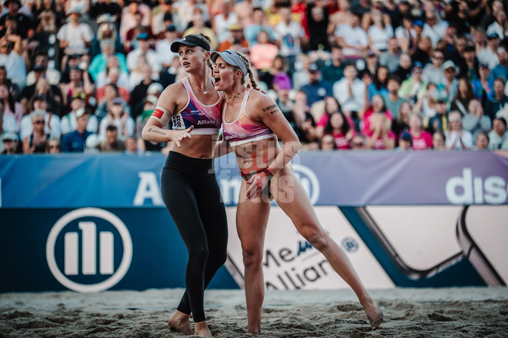 Beachvolleyball | Frauen | Deutsche Meisterschaften 2025 Timmendorfer Strand | 06.09.2025 | v.l. Lea Kunst und Melanie Paul