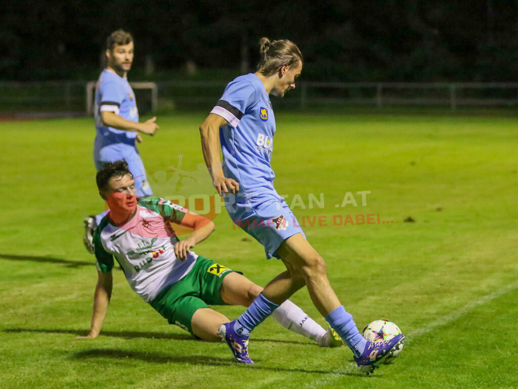 VST Völkermarkt - SVG Bleiburg 2-2, Kärntner Liga 2. Runde | Miha Vidmar (SVG Bleiburg #16) VST Völkermarkt - SVG Bleiburg 2-2 am 08.08.2023 in Völkermarkt
(Lilienberg Arena), Austria, (Photo by Ernst Krawagner sport-fan.at) - Realisiert mit Pictrs.com